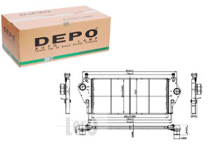Intercooler Depo 8200008761 8200087761 187005n 103