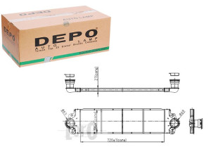 Intercooler Depo 7h0145804a 7h0145804b 247000n 103