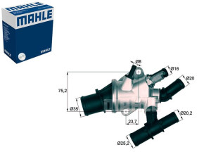 Termostat Fiat 88c 1,9jtd Mahle