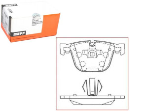 Klocki Hamulcowe Bmw 7 F01 09- Tył Maff