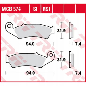 Klocki hamulcowe przód/tył HONDA ATC CR CRE CRM TR