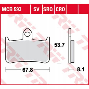 Klocki hamulcowe przód/tył HONDA CB NT RVF 250-130