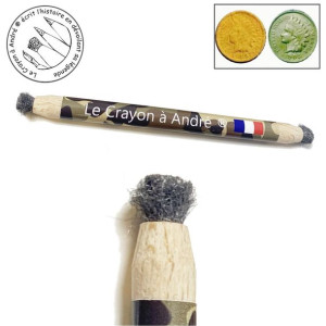 Le Crayon a Andre ołówek wełna stalowa czyszczenie monet, guzików, klamer