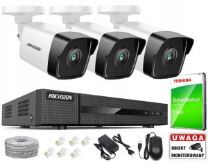 Zestaw Monitoringu 2 Kamery Hikvision 4MPx PoE IR