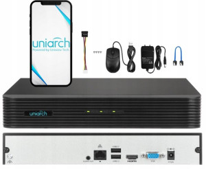Rejestrator IP 16 kanałów do 8MP UNIARCH NVR-116E2