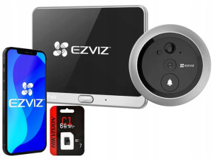 Wizjer WiFi EZVIZ DP1C elektroniczny judasz + 64Gb