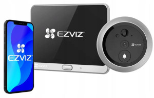 Wizjer elektroniczny DP1C WiFi kamera + dzwonek