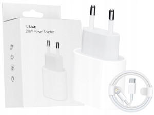Ładowarka Usb-c 20w + Kabel 1m Do Iphone 12 13 Pro