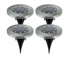 Lampy solarne LED Ogrodowe Najazdowe Grunt 4 szt