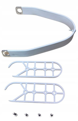 Sztywny aluminiowy wspornik błotnika Ninebot Max / Motus Scooty 10 (biały)