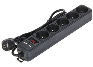 Listwa Zasilająca Ak-sp-05u (5 Gniazd + 2 Usb) Akyga
