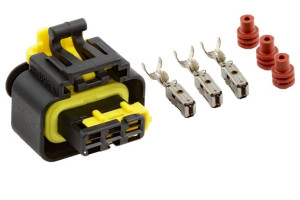 Wtyk 3-pin. Żółta Kod-1