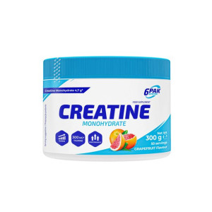 6PAK Nutrition Creatine Monohydrate 300g Kreatyna - grejpfrut