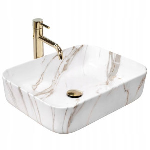 Umywalka Ceramiczna Nablatowa REA DEMI AIAX SHINY