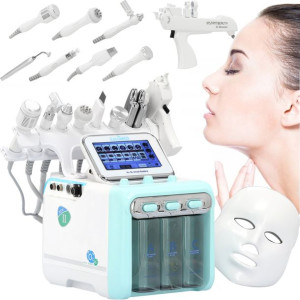 Hydradermabrazja oczyszczanie wodorowe 10w1 maska