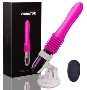 Wibrator Teleskopowy Masturbator 10 Trybów + Pilot