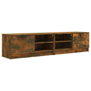 Szafka pod telewizor, 2 szt., przydymiony dąb, 80x35x36,5 cm