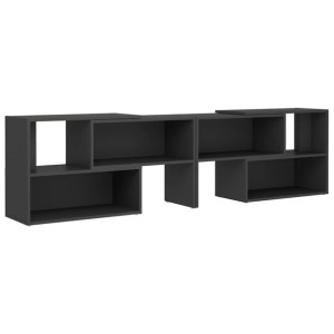 Szafka pod TV, szara, 149x30x52 cm, płyta wiórowa