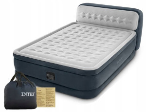 Intex 64448 Dmuchany Materac 236x152cm Pompka 230v