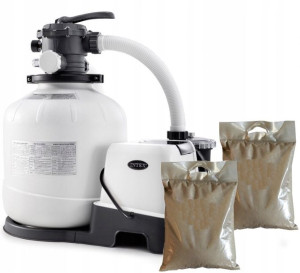 Intex 26680 Pompa+generator Chloru 11g/h + Piasek