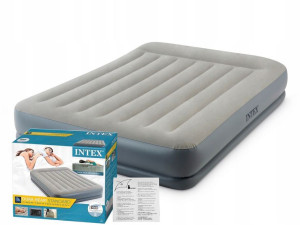 Intex 64118 Dmuchany Materac Pompka 152x203x30 Cm