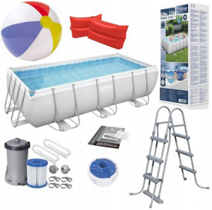 Bestway 56441 10w1 Basen Stelażowy 404x201x100cm