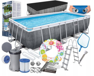 Bestway 56996 12w1 488x244x122cm Basen Stelażowy