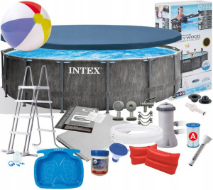 Intex 26742 17w1 Basen Stelażowy 457x122cm