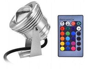 Oświetlenie Led Rgb 10w 12v Wodoodporna Lampa