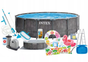 Basen Ogrodowy Stelażowy 26744 Intex 17w1 549x122