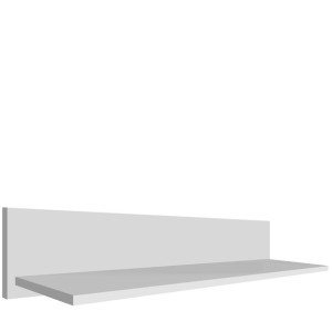 Półka wisząca biała 120cm DEXTER