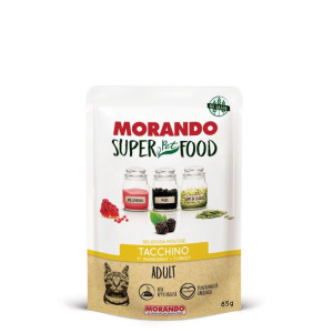 Morando Super Food Mokra Karma Dla Dorosłych Kotów Mus z Indyka 85 g