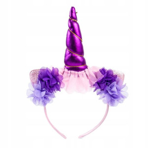 Opaska na głowę Jednorożec UNICORN Fiolet