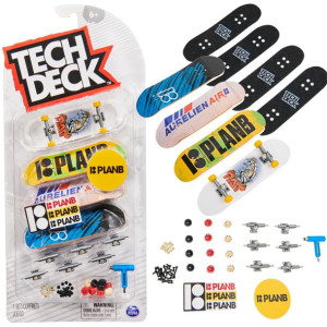 Tech Deck fingerboard PlanB 4-pack mini deskorolki