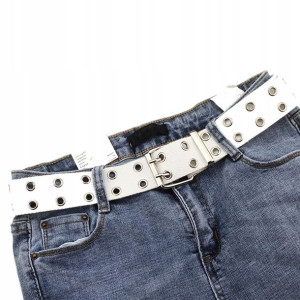 Pasek Do Ubrań Materiałowy Punk Style Podwójny