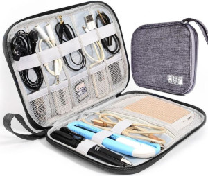 Organizer Kable Usb Ładowarki Podróżna Torba Etui