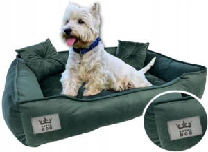 Welurowe legowisko dla psa RoyalDog 100x75cm XL