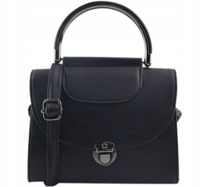 Damska klasyczna torebka czarna CROSSBODY na ramię