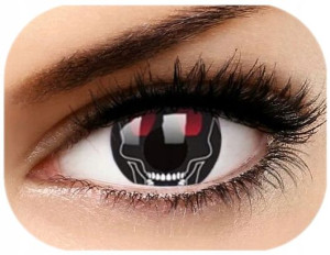 Soczewki kolorowe Crazy Lens - Skull, 2 szt.