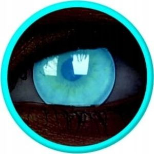 Soczewki świecące UV Glow Electric Blue, 2 szt.