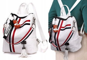 Plecak damski sportowy RETRO 2w1 Torba na ramię