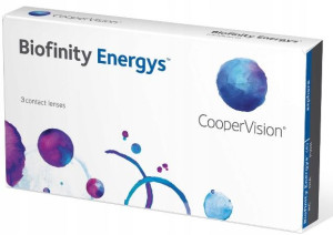 Soczewki miesięczne Biofinity Energys, 3 szt. moce