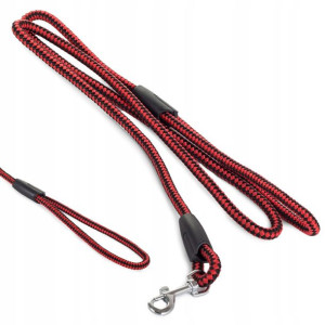 Smycz dla psa mocna karabińczyk rączka 0,8cm 120cm