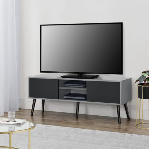 Stolik pod TV-szafka RTV-szafka pod telewizor-szary/czarny
