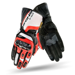 Rękawice motocyklowe Shima STR-2 czerwone fluo XXL