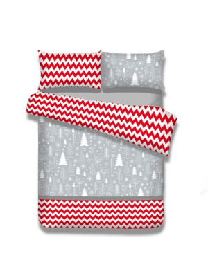 AmeliaHome Pościel flanelowa 155X220*2+80X80*2