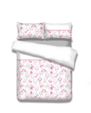 AmeliaHome Pościel flanelowa 135X200*2+80X80*2
