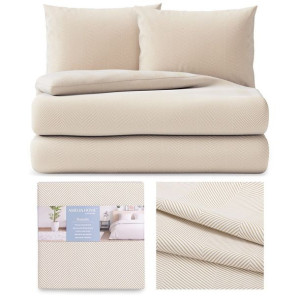 AmeliaHome Pościel bawełniana 200x200 + 80x80*2