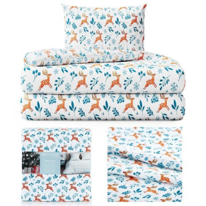 AmeliaHome Pościel flanelowa 155x220+80x80*1