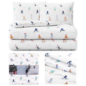 AmeliaHome Pościel flanelowa 200x220+80x80*2